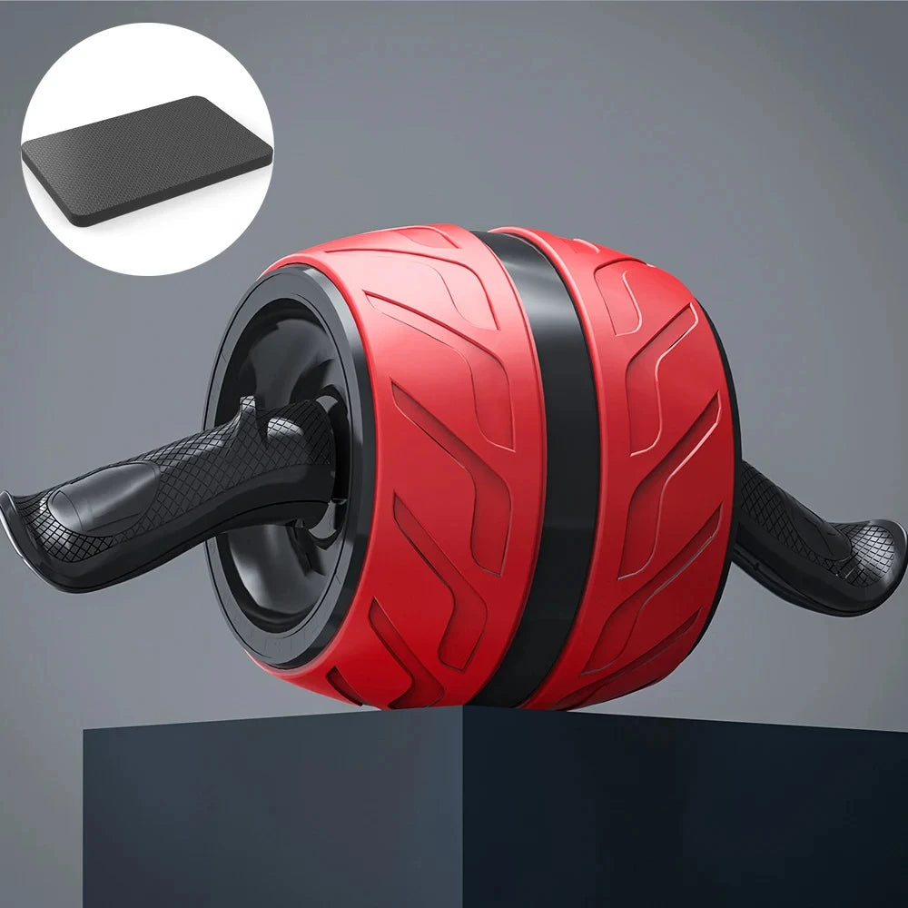 Rizano™ Dual-Wheel Ab Roller with Knee Mat – Core Strength Training Equipment