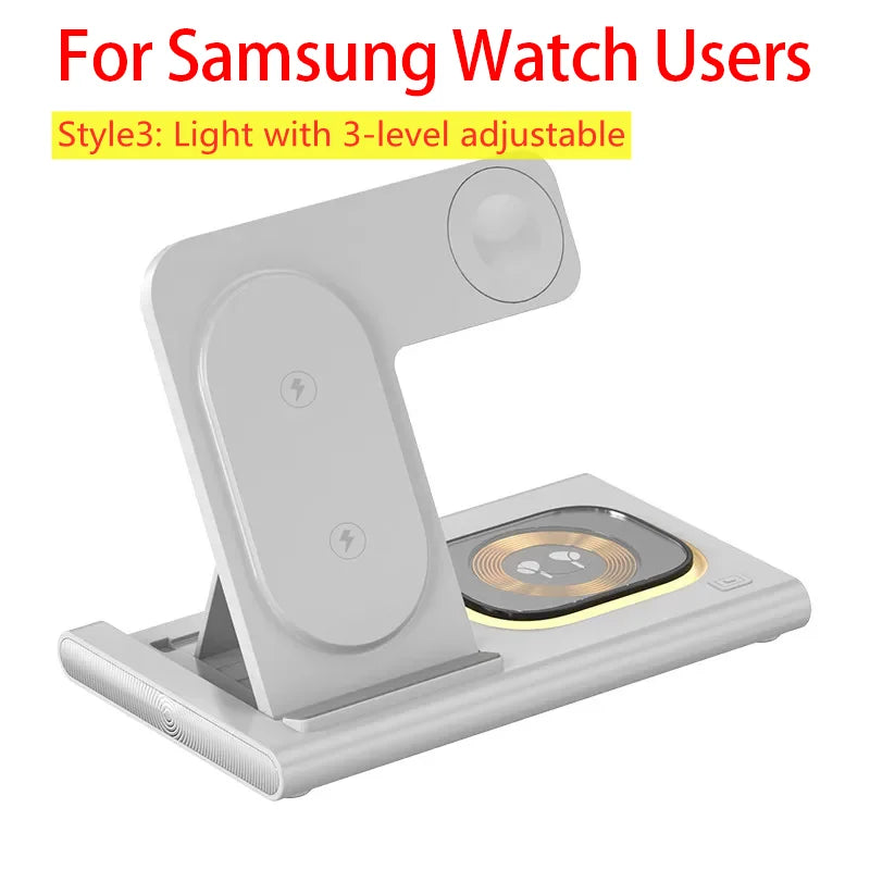 Rizano™ 3-in-1 Foldable Wireless Charging Station for iPhone, Apple Watch & AirPods