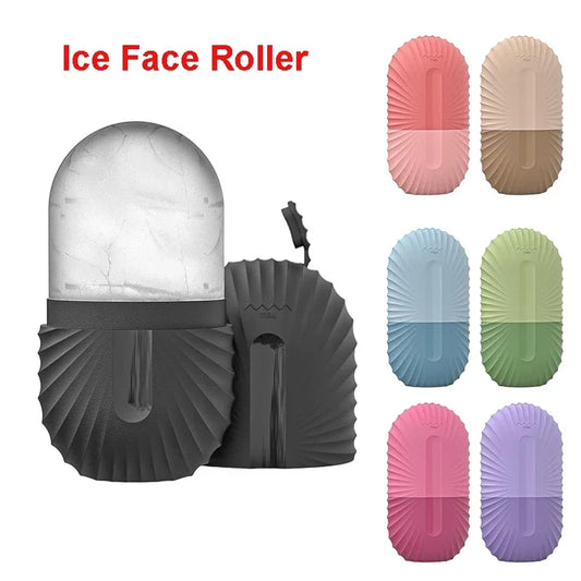 Rizano Silicone Ice Face Roller – Reusable Facial Ice Massager for Skin Care & Puffiness Relief