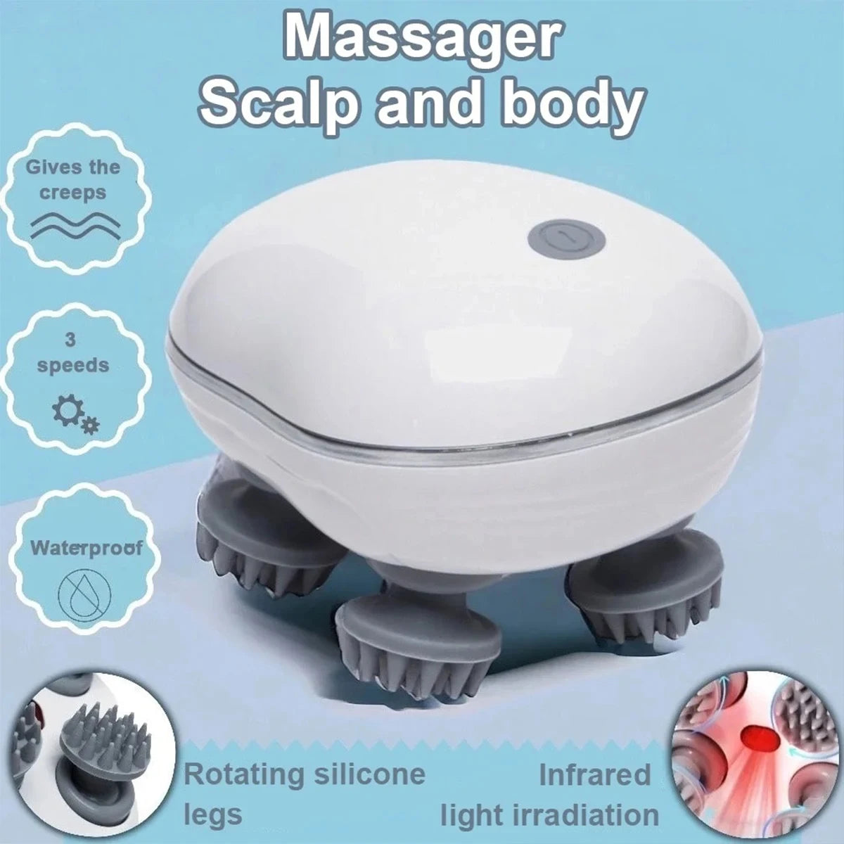 Rizano Rechargeable Scalp Massager for Hair & Relaxation
