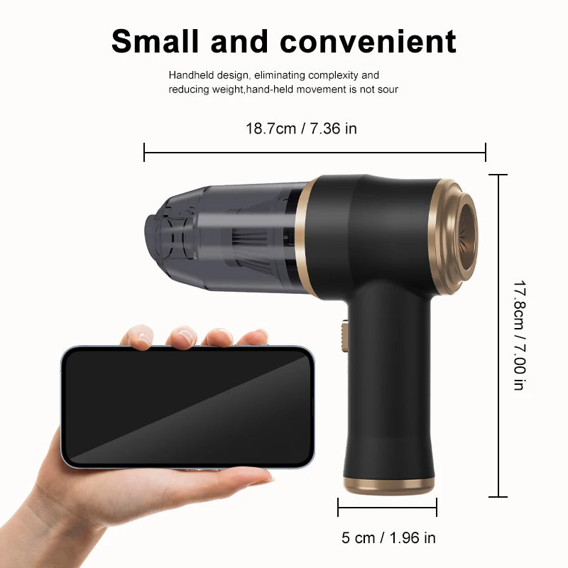 Rizano™ Portable Cordless Car Vacuum Cleaner