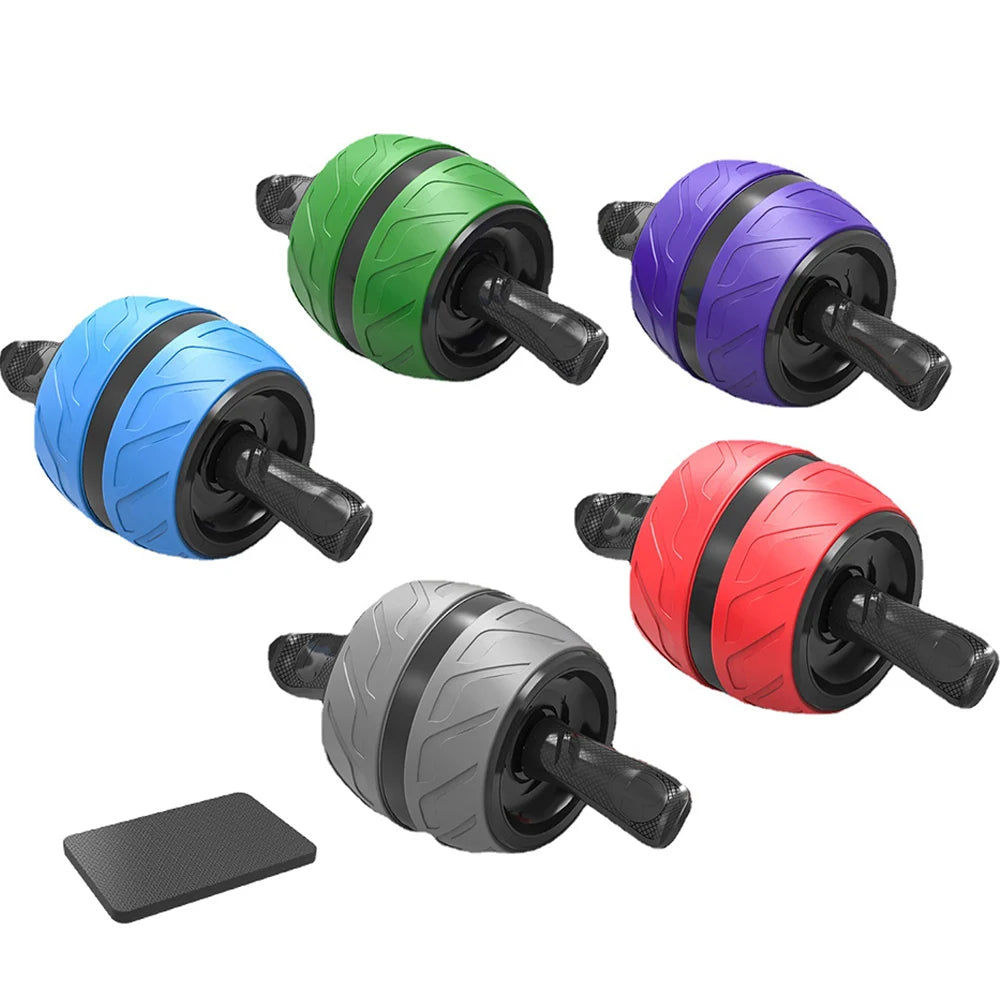 Rizano™ Dual-Wheel Ab Roller with Knee Mat – Core Strength Training Equipment