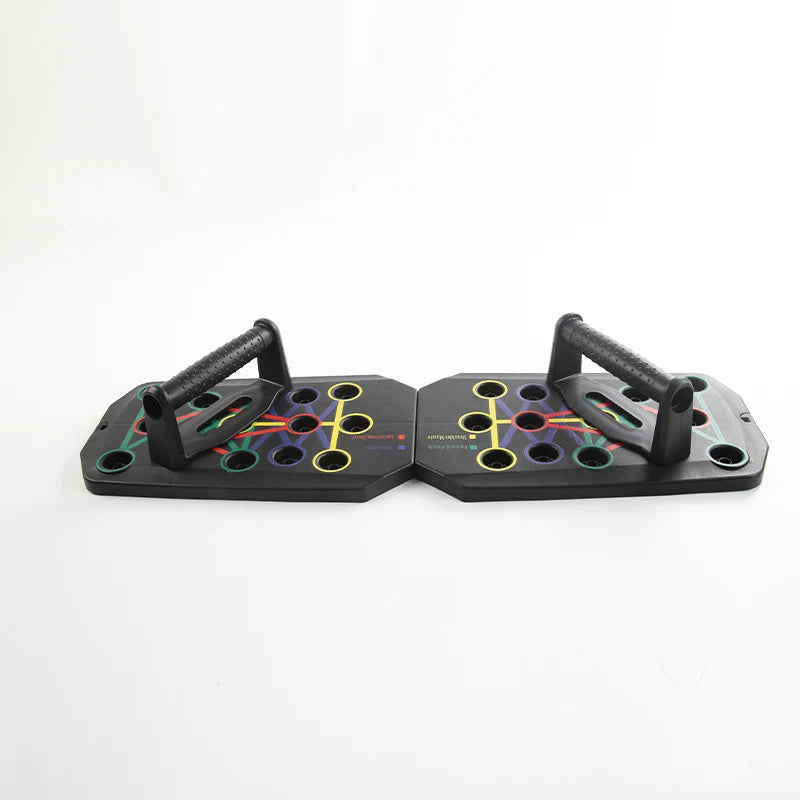 Rizano Foldable Push-Up Board with Handles – Multi-Position Home Strength Training System