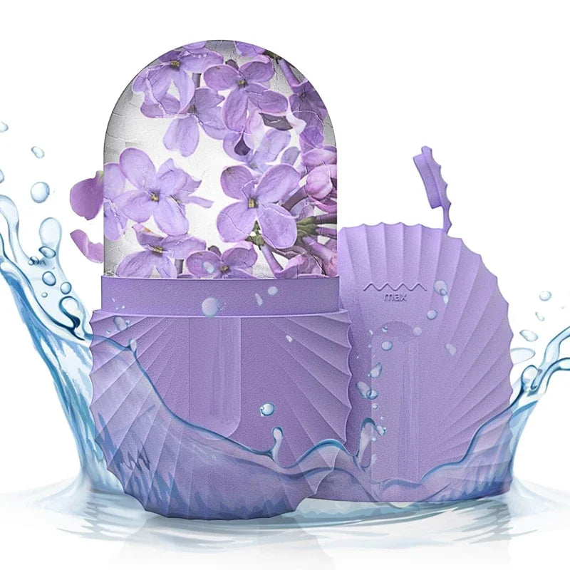 Rizano Silicone Ice Face Roller – Reusable Facial Ice Massager for Skin Care & Puffiness Relief