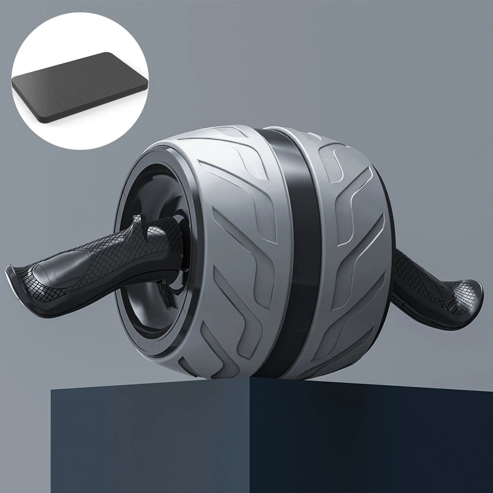 Rizano™ Dual-Wheel Ab Roller with Knee Mat – Core Strength Training Equipment
