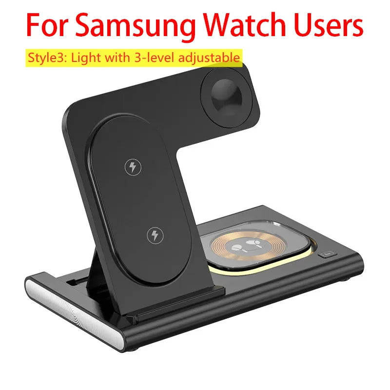 Rizano™ 3-in-1 Foldable Wireless Charging Station for iPhone, Apple Watch & AirPods