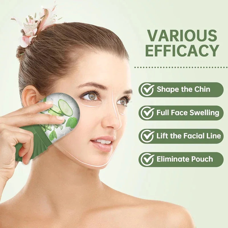 Rizano Silicone Ice Face Roller – Reusable Facial Ice Massager for Skin Care & Puffiness Relief