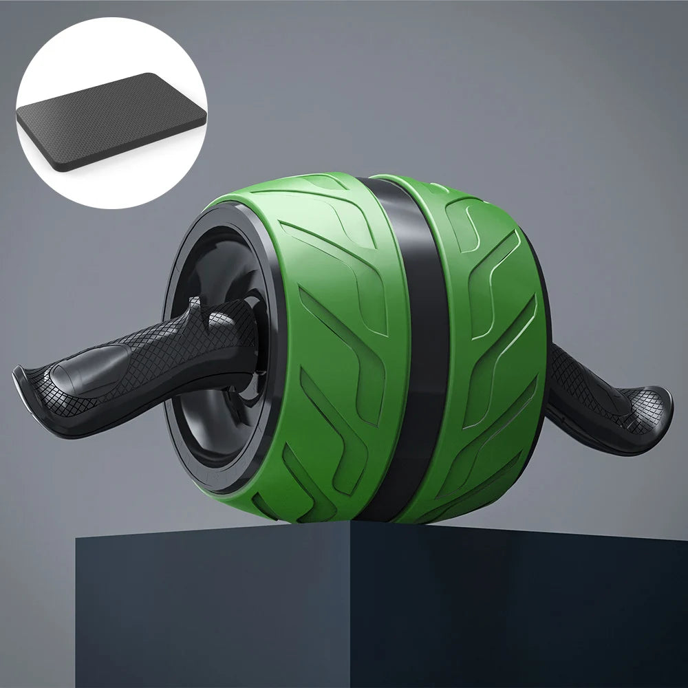Rizano™ Dual-Wheel Ab Roller with Knee Mat – Core Strength Training Equipment