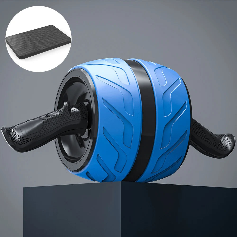 Rizano™ Dual-Wheel Ab Roller with Knee Mat – Core Strength Training Equipment
