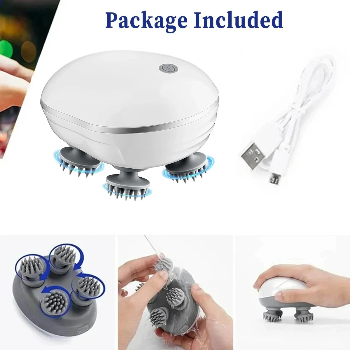 Rizano Rechargeable Scalp Massager for Hair & Relaxation