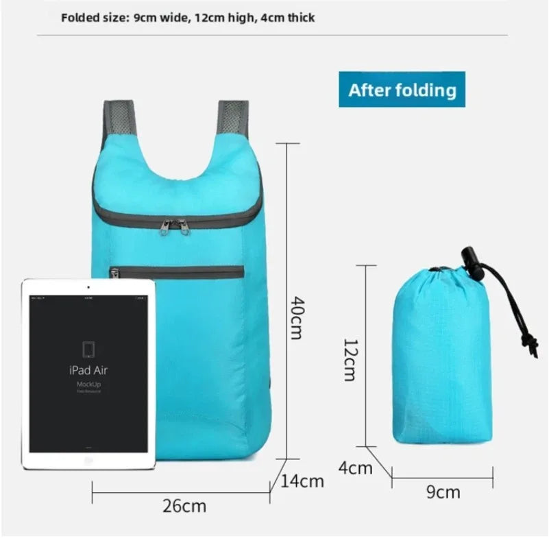 Foldable Waterproof Travel Backpack | Lightweight Packable Daypack | Rizano
