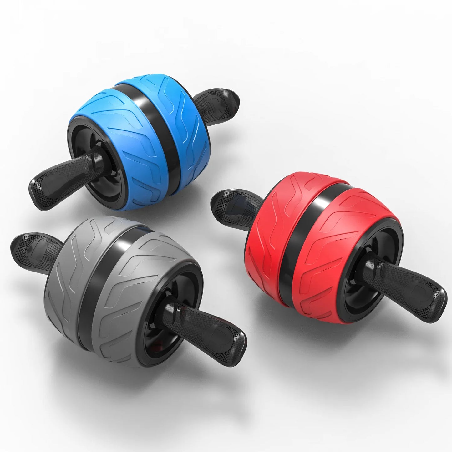 Rizano™ Dual-Wheel Ab Roller with Knee Mat – Core Strength Training Equipment