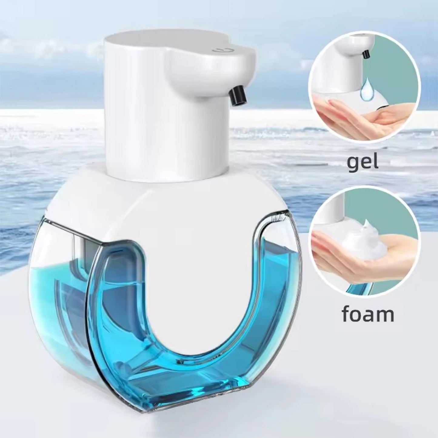 Rizano Automatic Touchless Foam Soap Dispenser – 430ml Rechargeable Sensor Soap Dispenser