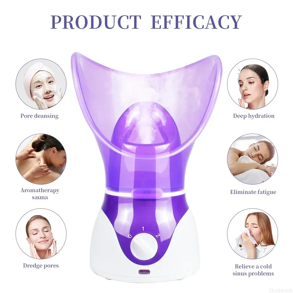 Rizano Ionic Facial Steamer – Hot Mist Deep Pore Cleanser & Skin Hydration Spa