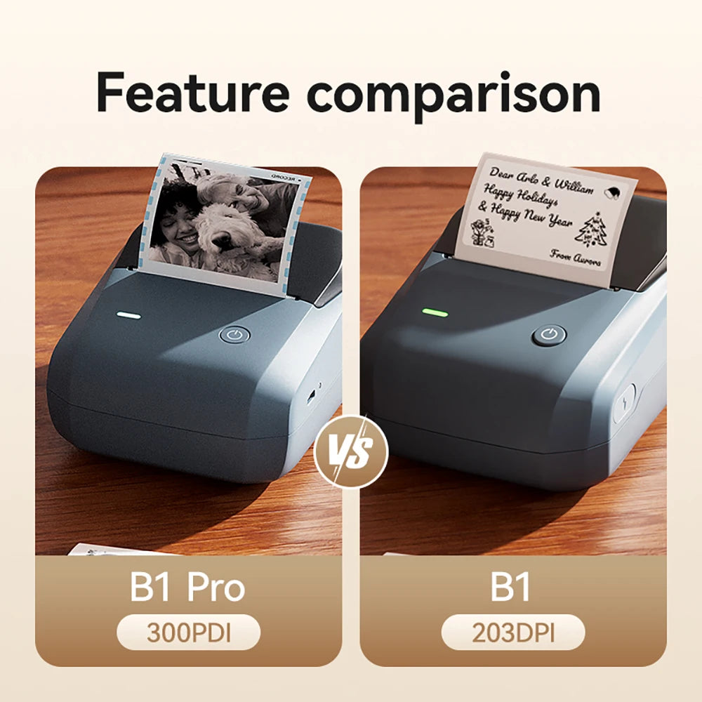NIIMBOT B1 Wireless Bluetooth Thermal Label Printer – Portable Inkless Sticker & Barcode Maker